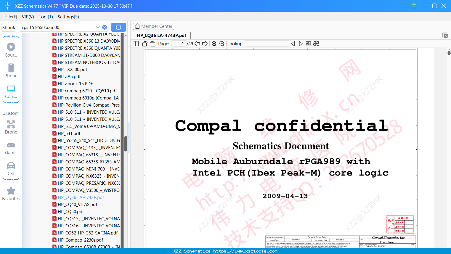 Laptop HP_CQ36 LA-4743P